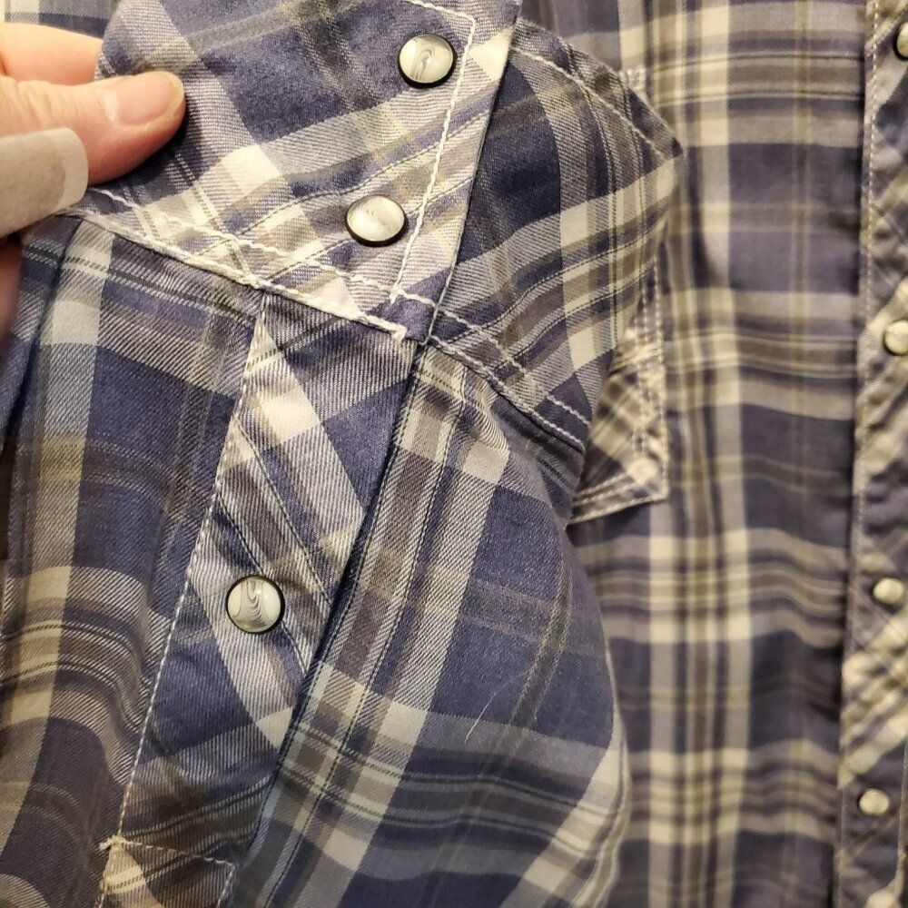 BKE Men's Big & Tall Y2K Classic button down (Pearl snaps) Western XXL - Picture 4 of 8